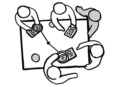Sketch: Many hands at once